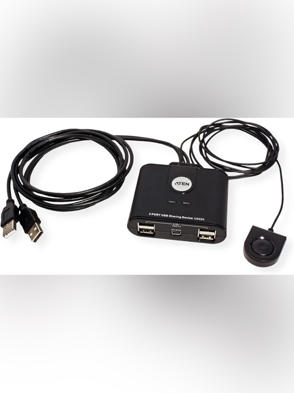 ATEN US224 2 x 4 USB 2.0 Peripheral Sharing USB Switch 2 Computers